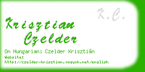 krisztian czelder business card
