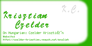 krisztian czelder business card